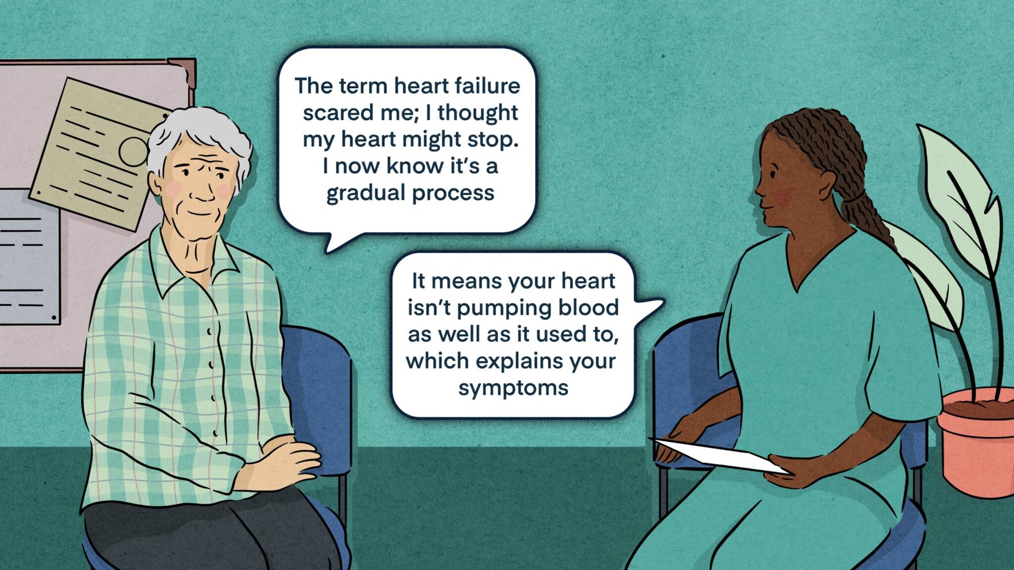 Heart failure does not mean your heart will stop. It means that your heart is not pumping blood as well as it used to.